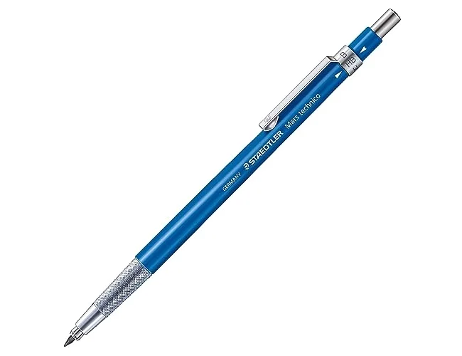 Staedtler Mars Technico Portaminas 2 mm con Clips y Afilaminas, Profesional, Incluye Mina HB