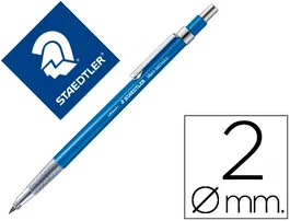 Staedtler Mars Technico Portaminas 2 mm con Clips y Afilaminas, Profesional, Incluye Mina HB