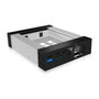 Icy Box IB-129SSK-B Adaptador de bahía de almacenamiento 5,25 pulg para SATA/SAS de 2,5/3,5 pulg