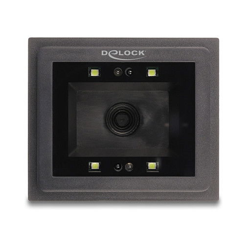 DeLOCK USB Barcodescanner 1D und 2D kabelgebunden für den stationären Einbau - German Version, Lector de códigos de barras integrado, 752 x 480 Pixeles, CMOS, 1.5 m