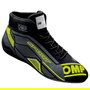 Omp OMPIC0-0829-A01-178-45 Zapatillas Deportivas Fia 8856-2018 Negro Amarillo Fluo Talla 45