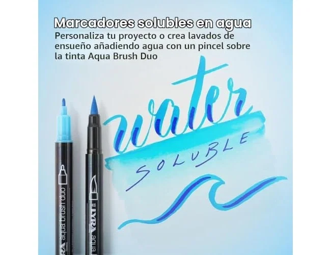 Lyra Aqua Brush Duo Caja de 24 Colores con Punta Pincel y Punta Fina