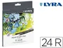 Lyra Rotulador Aqua Brush Duo Caja de 24 Colores con Punta Pincel y Punta Fina para Artistas y Diseñadores