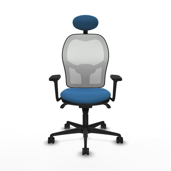 PIQUERAS Y CRESPO Silla de oficina Jorquera con mecanismo Sincro, Azul claro y Blanco PIQUERAS Y CRESPO Silla de oficina Jorquera con mecanismo Sincro, Azul claro y Blanco