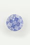 Hermia ST489006F022AD58J00MAYD100 Juego de platos salsera, 13 x 13 x 3.1 cm, Cerámica, Blanco y Azul Oscuro