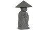 DKD Home Decor Figura Oriental Gris 30 x 51 x 30 cm Magnesia Monje