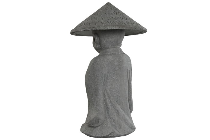 DKD Home Decor Figura Oriental Gris 30 x 51 x 30 cm Magnesia Monje