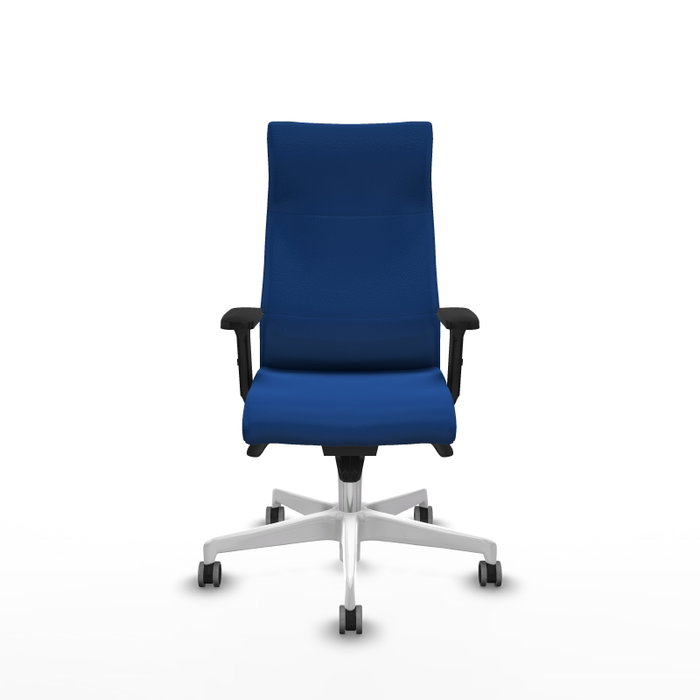 PIQUERAS Y CRESPO Sillón Albacete Azul con Mecanismo Sincro y Brazos 2D