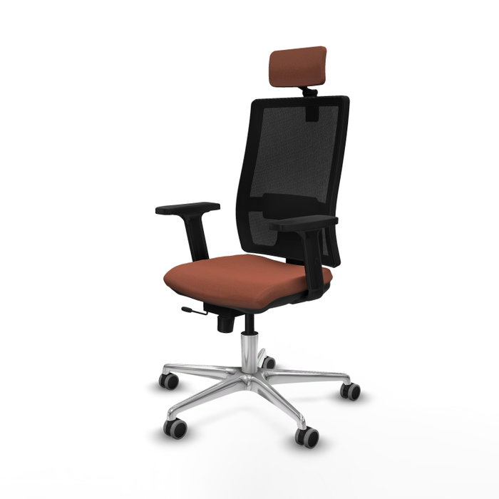 PIQUERAS Y CRESPO Silla de oficina Horna con mecanismo Sincro/Traslack Marrón/Negro PIQUERAS Y CRESPO Silla de oficina Horna con mecanismo Sincro/Traslack Marrón/Negro