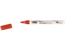 Kreul Rotulador para textil translúcido rojo punta bala 1-2mm