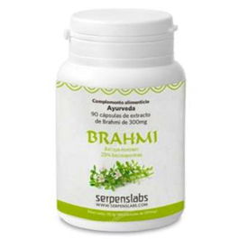 SERPENS Brahmi 90Cap. Bacopa Monnieri - Complemento alimenticio para la memoria y concentración, 300 mg por cápsula vegetal