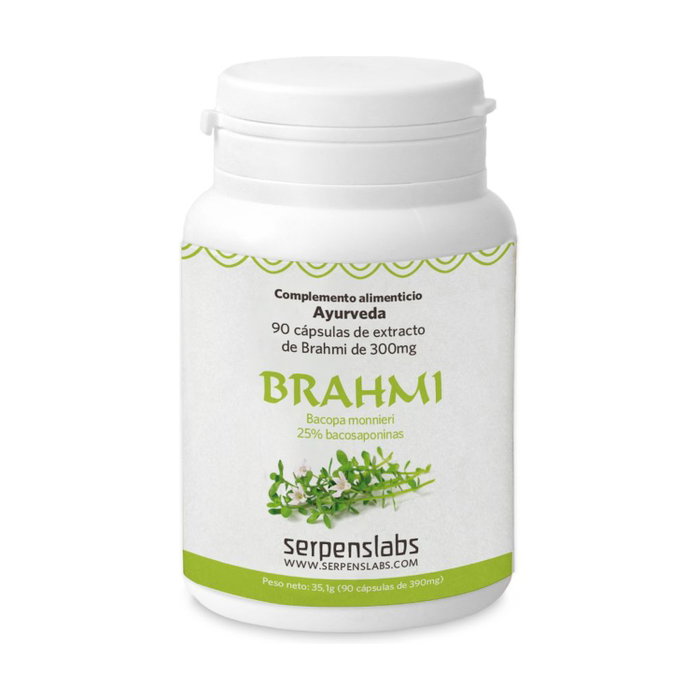 Serpens Aborigen Brahmi (Bacopa) 90 cápsulas - Mejora memoria, aprendizaje y concentración Serpens Aborigen Brahmi (Bacopa) 90 cápsulas - Mejora memoria, aprendizaje y concentración