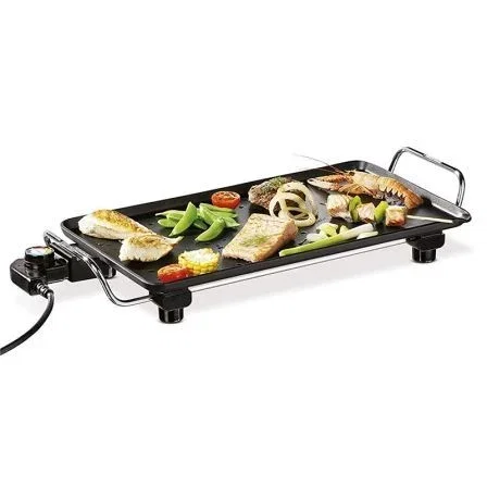 PLANCHA PARA ASAR PRINCESS 102300 TABLE CHEF PRO - 2000W - 46*26CM - ASAS FRÍAS AL TACTO - 4 ESPÁTULAS DE MADERA
