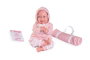 Muñeca mi primer reborn martina yogui con esterilla de yoga y libro de familia 52 cm cuerpo blando