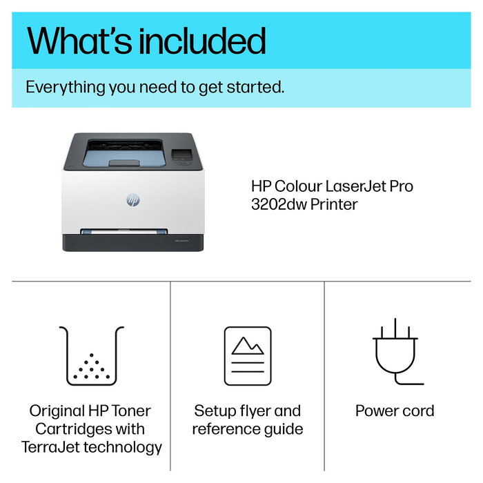 HP Color LaserJet Pro 3202dw Impresora Color Láser Wi-Fi, Impresión a Doble Cara, 25 ppm