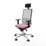 PIQUERAS Y CRESPO Silla de oficina Horna Rosa y Blanco