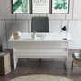 Hanah Home Vo1-W Mesa de Estudio Blanca 140cm x 73.8cm x 60cm