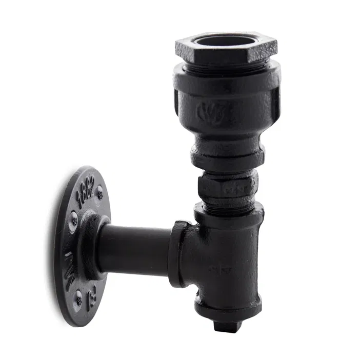 Aplique de Pared estilo industrial E27 Negro [HO-E27WALLLIGHT-J-B]