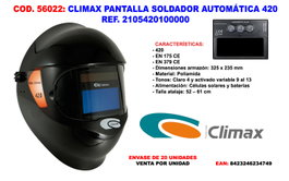 CLIMAX Pantalla Soldador Automática 420 Ref 2105420100000