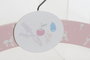 DKD Home Decor Percha Baby Rosa Azul 1.2 x 16 x 35 cm (8 Unidades) MDF Metal