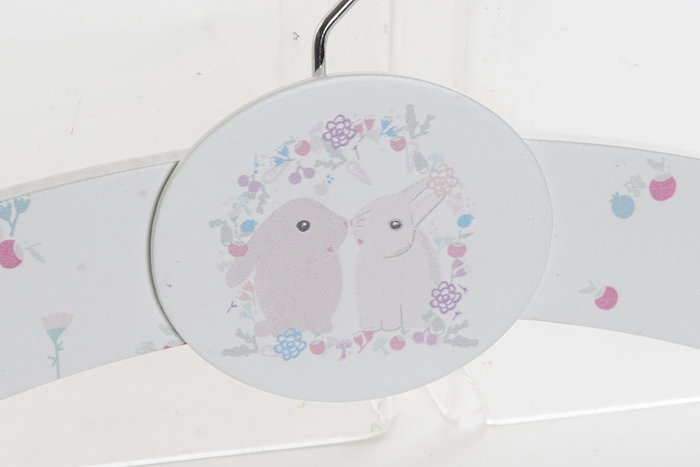 DKD Home Decor Percha Baby Rosa Azul 1.2 x 16 x 35 cm (8 Unidades) MDF Metal