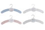 DKD Home Decor Percha Baby Rosa Azul 1.2 x 16 x 35 cm (8 Unidades) MDF Metal