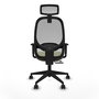 PIQUERAS Y CRESPO Silla de oficina Cilanco Verde oliva y Gris