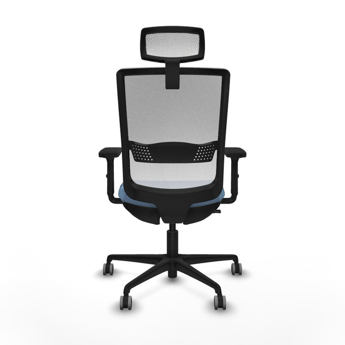 PIQUERAS Y CRESPO Silla de oficina Haches con mecanismo Sincro/Traslack, Azul cielo y Blanco PIQUERAS Y CRESPO Silla de oficina Haches con mecanismo Sincro/Traslack, Azul cielo y Blanco