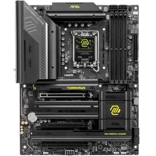 MSI Placa Base MAG B860 TOMAHAWK WiFi LGA 1851 Intel B860 4 DDR5 USB 10Gbps Wifi ATX 911-7E39-001