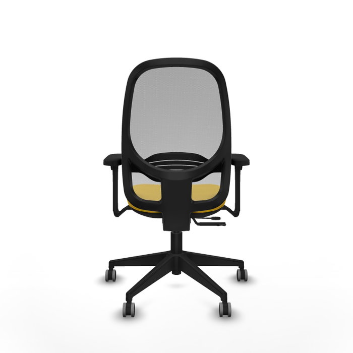 PIQUERAS Y CRESPO Silla de oficina Cilanco con mecanismo Sincro/Traslack Amarillo y Gris PIQUERAS Y CRESPO Silla de oficina Cilanco con mecanismo Sincro/Traslack Amarillo y Gris
