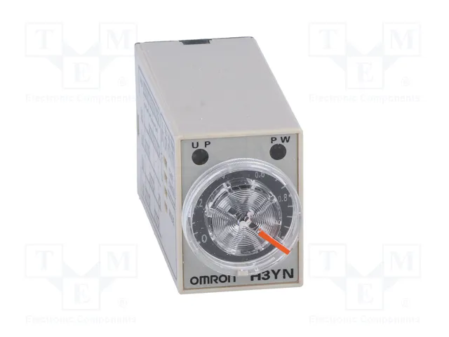 OMRON H3YN Relé de tiempo DPDT 250VAC/5A 200-230VAC