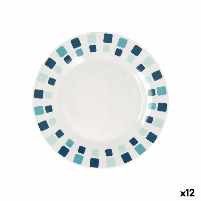 Quid Plato de Postre Simetric de Porcelana 19 cm (12 Unidades) Blanco