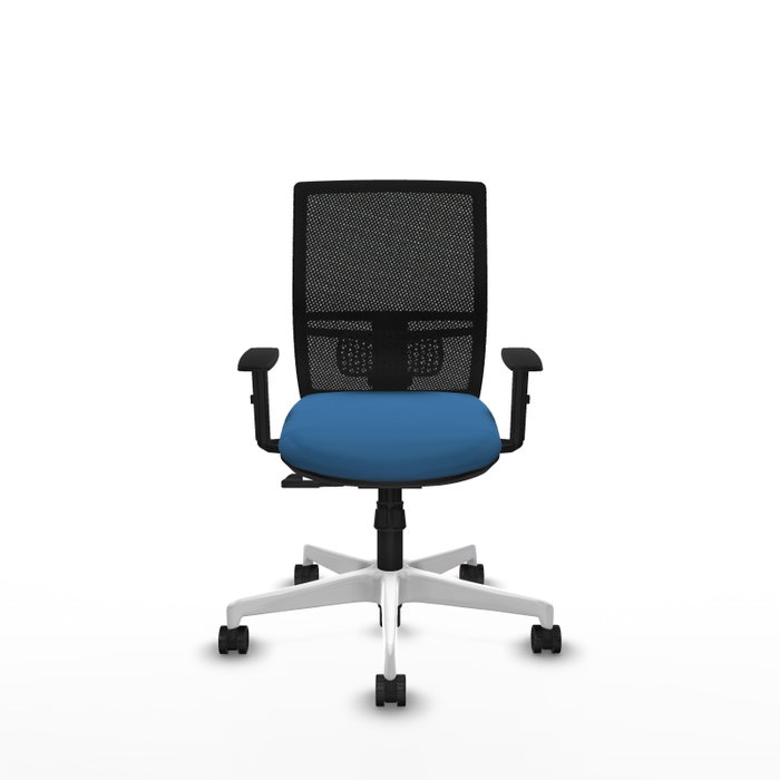 PIQUERAS Y CRESPO Silla de oficina Yunquera con mecanismo Sincro, Azul claro y Negro PIQUERAS Y CRESPO Silla de oficina Yunquera con mecanismo Sincro, Azul claro y Negro