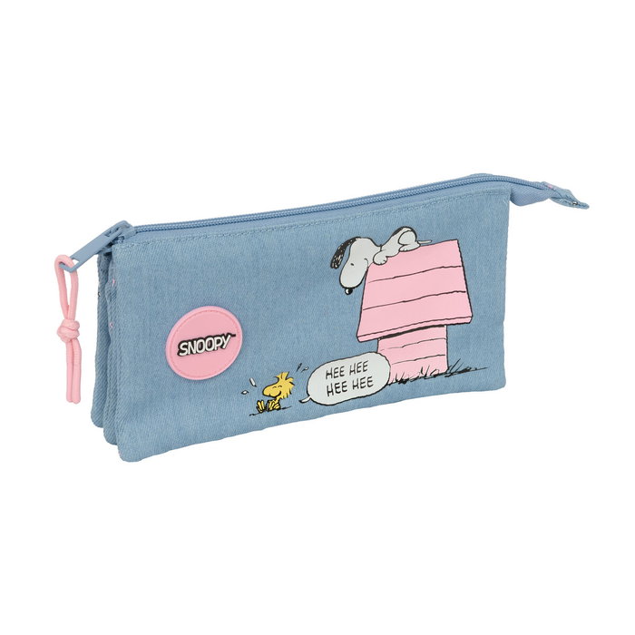Portatodo Snoopy Denim 22 x 12 x 3 cm Portatodo Snoopy Denim 22 x 12 x 3 cm