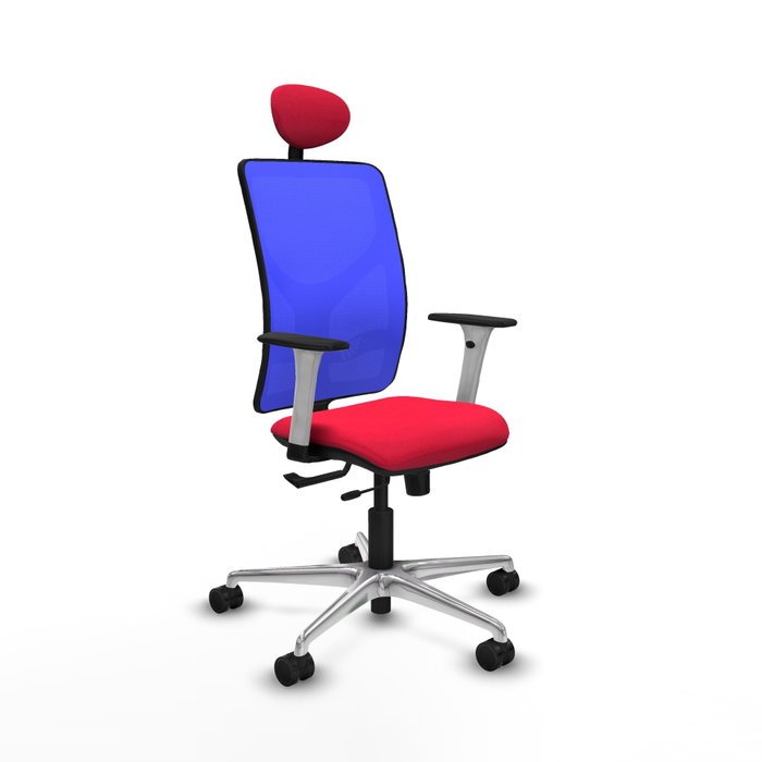 PIQUERAS Y CRESPO Silla de oficina Motilla con mecanismo Sincro/Traslack Rojo y Azul PIQUERAS Y CRESPO Silla de oficina Motilla con mecanismo Sincro/Traslack Rojo y Azul