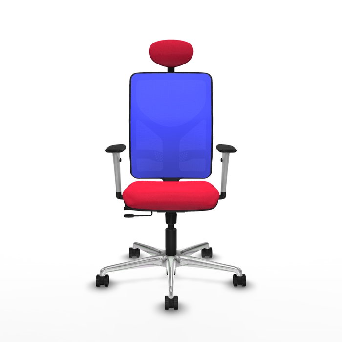 PIQUERAS Y CRESPO Silla de oficina Motilla con mecanismo Sincro/Traslack Rojo y Azul PIQUERAS Y CRESPO Silla de oficina Motilla con mecanismo Sincro/Traslack Rojo y Azul
