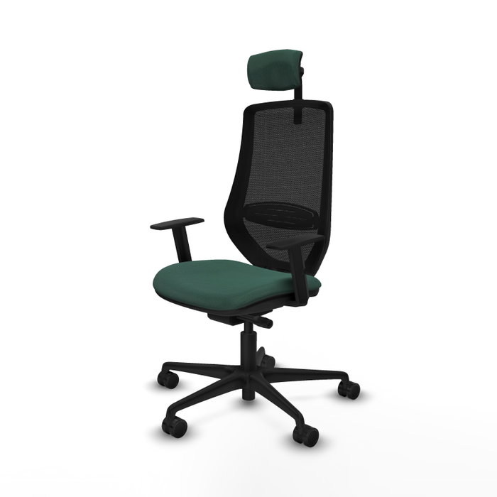 PIQUERAS Y CRESPO Silla de oficina Mardos con mecanismo Sincro/Traslack Verde botella/Negro PIQUERAS Y CRESPO Silla de oficina Mardos con mecanismo Sincro/Traslack Verde botella/Negro