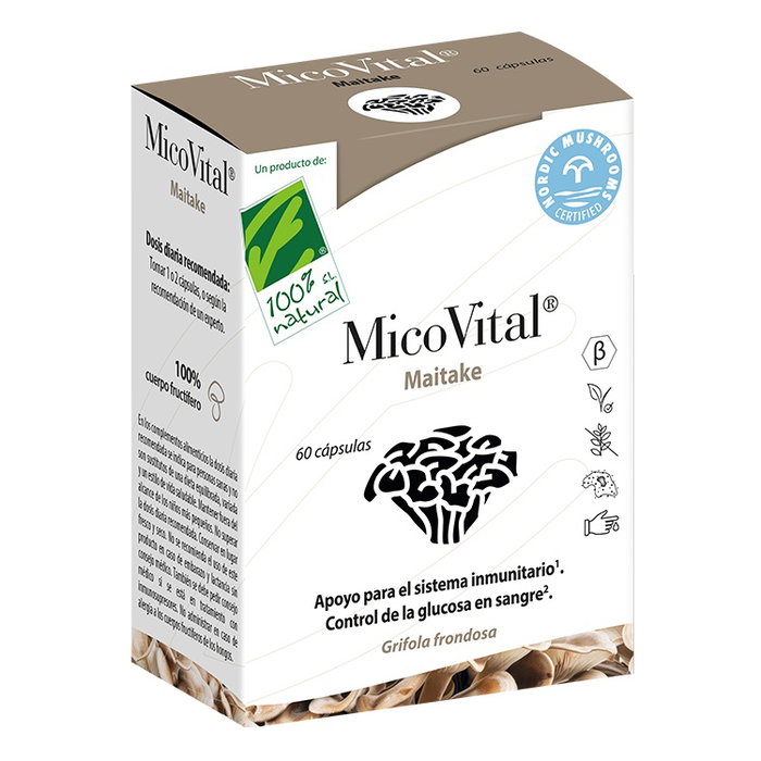100% NATURAL MicoVital® Maitake 60 cápsulas 100% NATURAL MicoVital® Maitake 60 cápsulas