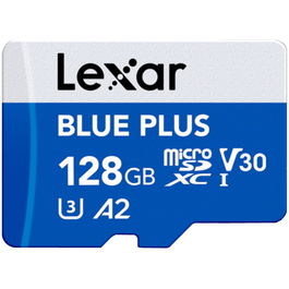 Tarjeta de Memoria Micro SD con Adaptador Lexar LMSBLPL128G-BNANG 128 GB
