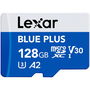 Tarjeta de Memoria Micro SD con Adaptador Lexar LMSBLPL128G-BNANG 128 GB