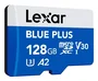 Lexar Professional 633x MicroSDXC 128GB Tarjeta de Memoria UHS-I U1/A1, Clase 10, Hasta 100MB/s, Azul (LMSBLPL128G-BNANG)