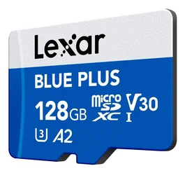 Lexar Professional 633x MicroSDXC 128GB Tarjeta de Memoria UHS-I U1/A1, Clase 10, Hasta 100MB/s, Azul (LMSBLPL128G-BNANG)