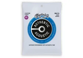 MARTIN Juego Acústica Authentic Sp Bronze 80/20 Custom Light 11-52