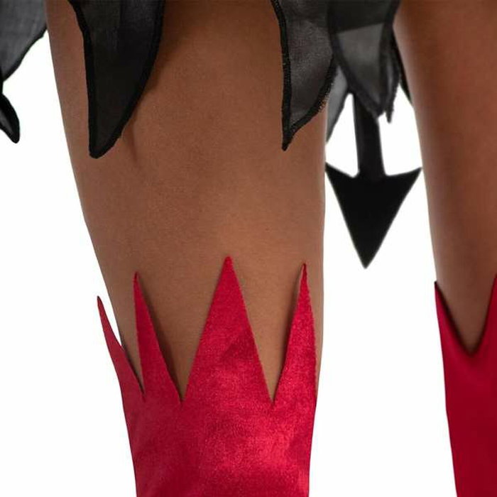 My Other Me Disfraz de Diablesa con Tocado, Alas, Vestido con Cola, Guantes y Calientapiernas - Talla M