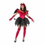 My Other Me Disfraz de Diablesa con Tocado, Alas, Vestido con Cola, Guantes y Calientapiernas - Talla M
