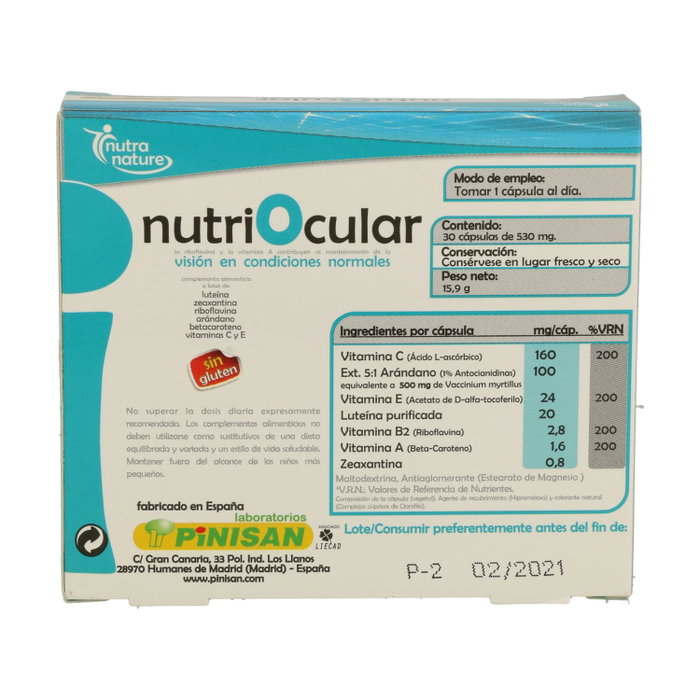 Pinisan Nutriocular 30 cápsulas