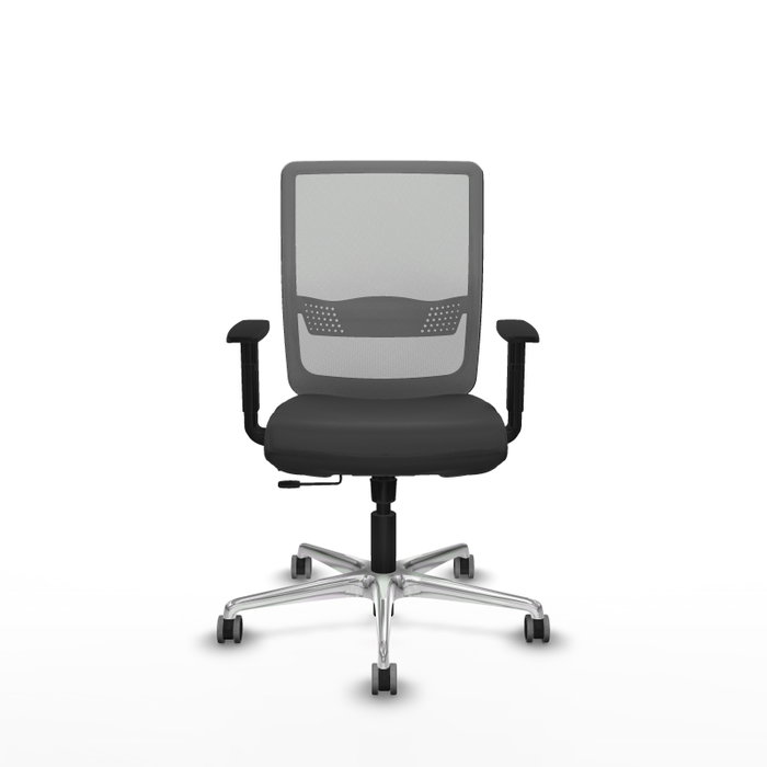 PIQUERAS Y CRESPO Silla de oficina Haches Gris con mecanismo Sincro/Traslack PIQUERAS Y CRESPO Silla de oficina Haches Gris con mecanismo Sincro/Traslack