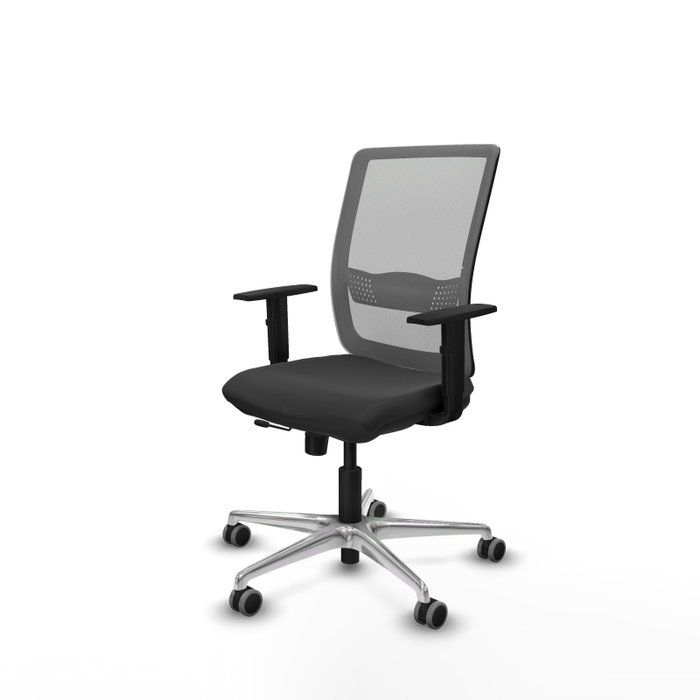 PIQUERAS Y CRESPO Silla de oficina Haches Gris con mecanismo Sincro/Traslack PIQUERAS Y CRESPO Silla de oficina Haches Gris con mecanismo Sincro/Traslack