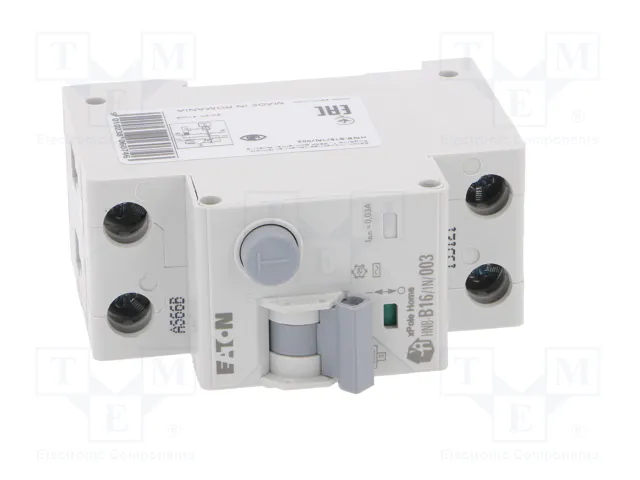 EATON ELECTRIC RCBO 16A 30mA 230VAC 1+N