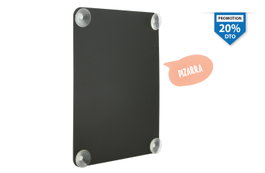 Viejo Valle Pizarra de Cristal con 4 Ventosas 35.6x27.1 cm